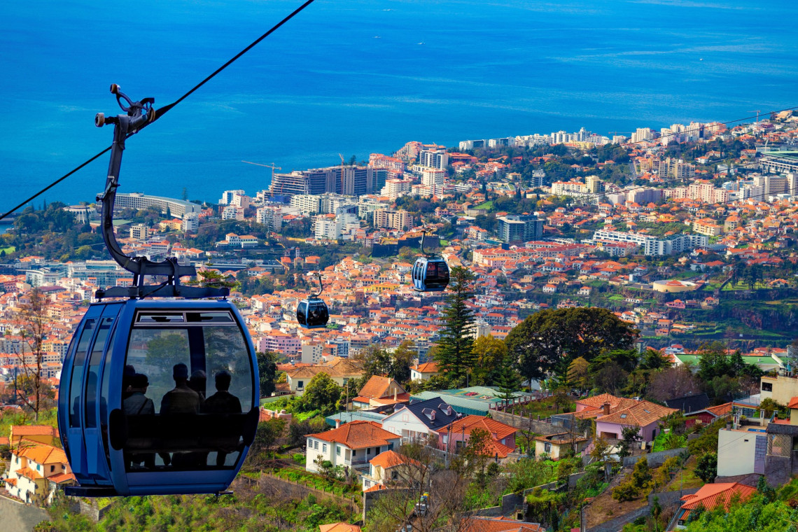 Funchal view from a cable car